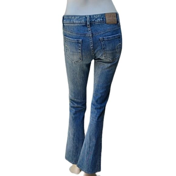 12079....American Eagle Bootcut Jeans Size 2L, W28", 29" Inseam 7" Rise - Picture 5 of 6